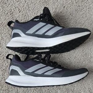 Adidas Black and White Athletic Sneakers